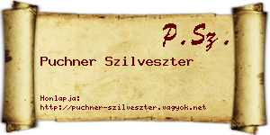 Puchner Szilveszter névjegykártya